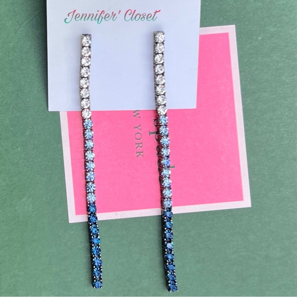 Kate Spade ♠️ Crystal Linear Earrings - Picture 3 of 7